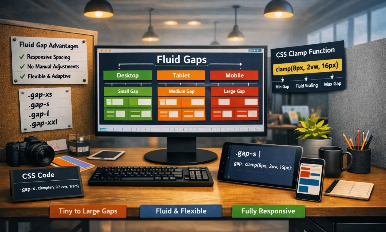 Fluid Gaps With Clamp for Elementor