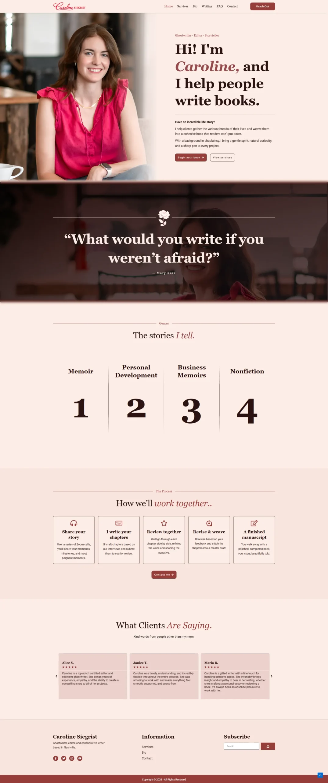 Just wrapped up a beautiful storytelling-focused website project